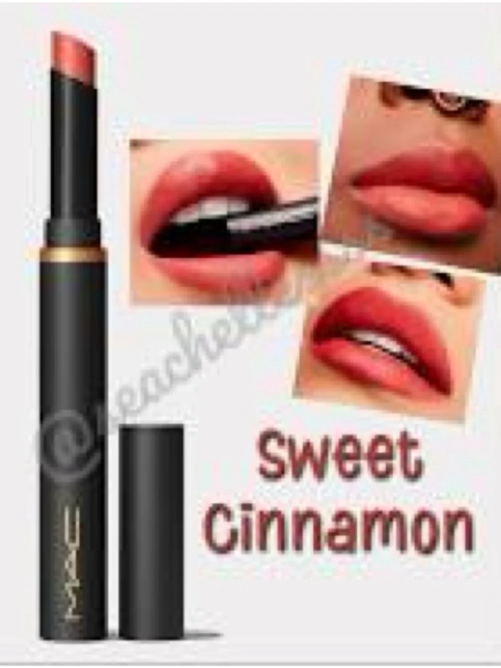 MAC Powder Kiss Velvet Blur Slim Moisturizing Matte Lipstick Sweet Cinnamon